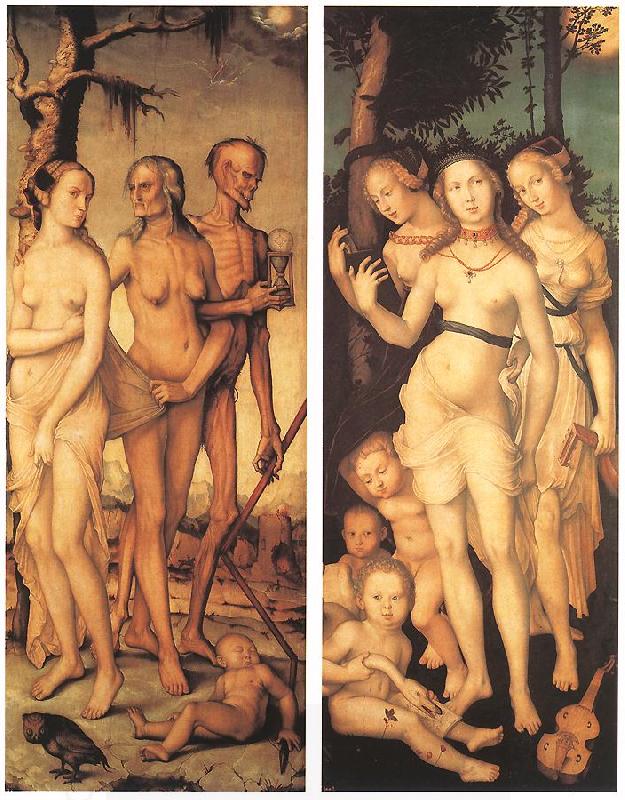 BALDUNG GRIEN, Hans Three Ages of Man and Three Graces China oil painting art
